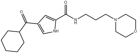 4-(CYCLOHEXYLCARBONYL)-N-(3-MORPHOLINOPROPYL)-1H-PYRROLE-2-CARBOXAMIDE Struktur