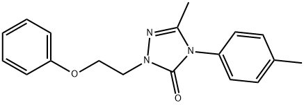 5-METHYL-4-(4-METHYLPHENYL)-2-(2-PHENOXYETHYL)-2,4-DIHYDRO-3H-1,2,4-TRIAZOL-3-ONE Struktur