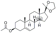 3-BETA-HYDROXY-5-PREGNEN-20-ONE 3-ACETATE 20-ETHELENEKETAL Struktur