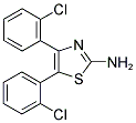 4,5-BIS(2-CHLOROPHENYL)-1,3-THIAZOL-2-AMINE Struktur