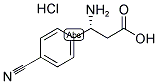 (R)-3-AMINO-3-(4-CYANO-PHENYL)-PROPANOIC ACID HYDROCHLORIDE Struktur