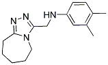 (3,4-DIMETHYL-PHENYL)-(6,7,8,9-TETRAHYDRO-5H-[1,2,4]TRIAZOLO[4,3-A]AZEPIN-3-YLMETHYL)-AMINE Struktur