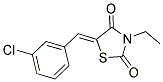 5-[(Z)-(3-CHLOROPHENYL)METHYLIDENE]-3-ETHYL-1,3-THIAZOLANE-2,4-DIONE Struktur