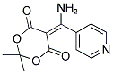 5-[AMINO(4-PYRIDINYL)METHYLENE]-2,2-DIMETHYL-1,3-DIOXANE-4,6-DIONE Struktur