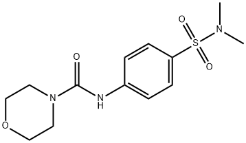 N-(4-[(DIMETHYLAMINO)SULFONYL]PHENYL)-4-MORPHOLINECARBOXAMIDE Struktur