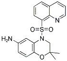 2,2-DIMETHYL-4-(QUINOLINE-8-SULFONYL)-3,4-DIHYDRO-2H-BENZO[1,4]OXAZIN-6-YLAMINE Struktur