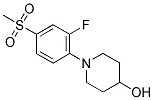 1-[2-FLUORO-4-(METHYLSULFONYL)PHENYL]PIPERIDIN-4-OL Struktur