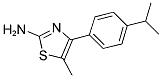 4-(4-ISOPROPYL-PHENYL)-5-METHYL-THIAZOL-2-YLAMINE Struktur