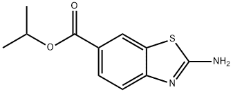 2-AMINO-BENZOTHIAZOLE-6-CARBOXYLIC ACID ISOPROPYL ESTER Struktur