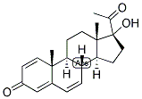 1,4,6-PREGNATRIEN-17-OL, 3,20-DIONE Struktur