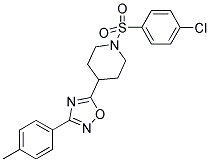 1-((4-CHLOROPHENYL)SULPHONYL)-4-[3-(4-METHYLPHENYL)-1,2,4-OXADIAZOL-5-YL]PIPERIDINE Struktur