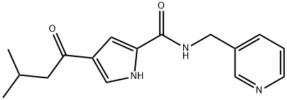 4-(3-METHYLBUTANOYL)-N-(3-PYRIDINYLMETHYL)-1H-PYRROLE-2-CARBOXAMIDE Struktur