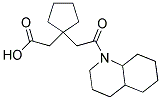 (1-[2-(OCTAHYDRO-QUINOLIN-1-YL)-2-OXO-ETHYL]-CYCLOPENTYL)-ACETIC ACID Struktur