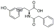 N-PHENYLACETYL-M-TYROSINE Struktur