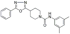 N-(3,5-DIMETHYLPHENYL)-4-(5-PHENYL-1,3,4-OXADIAZOL-2-YL)PIPERIDINE-1-CARBOXAMIDE Struktur