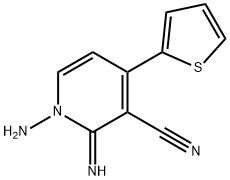 1-AMINO-2-IMINO-4-(2-THIENYL)-1,2-DIHYDRO-3-PYRIDINECARBONITRILE Struktur