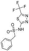 1-PHENYL-N-[5-(TRIFLUOROMETHYL)-1,3,4-THIADIAZOL-2-YL]METHANESULFONAMIDE Struktur