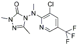 4-[[3-CHLORO-5-(TRIFLUOROMETHYL)-2-PYRIDINYL](METHYL)AMINO]-2,5-DIMETHYL-2,4-DIHYDRO-3H-1,2,4-TRIAZOL-3-ONE Struktur