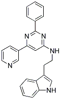 [2-(1H-INDOL-3-YL)-ETHYL]-(2-PHENYL-6-PYRIDIN-3-YL-PYRIMIDIN-4-YL)-AMINE Struktur