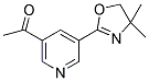 1-[5-(4,4-DIMETHYL-4,5-DIHYDRO-1,3-OXAZOL-2-YL)PYRIDIN-3-YL]ETHANONE Struktur