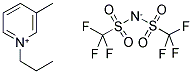 N-PROPYL-3-METHYLPYRIDINIUM BIS(TRIFLUOROMETHYLSULFONYL)IMIDE Struktur