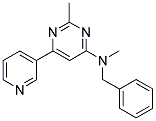 N-BENZYL-N,2-DIMETHYL-6-PYRIDIN-3-YLPYRIMIDIN-4-AMINE Struktur