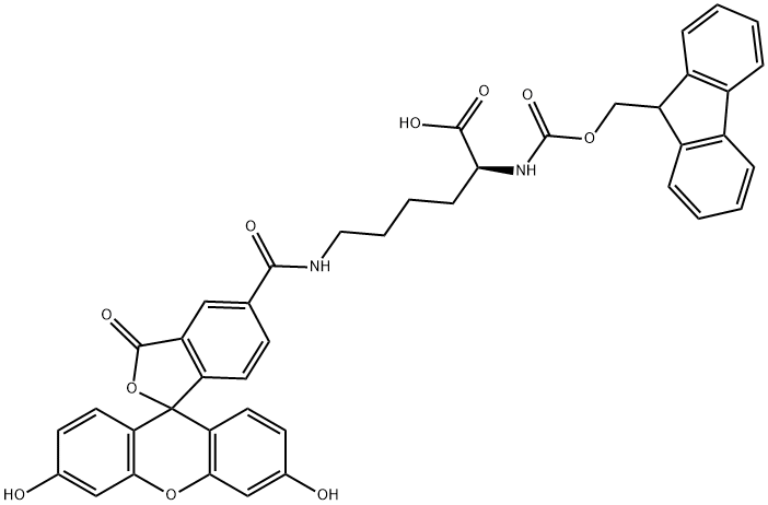 FMOC-LYS(5-FAM)-OH Struktur