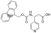 (R)-3-(9H-FLUOREN-9-YLMETHOXYCARBONYLAMINO)-3-PYRIDIN-4-YL-PROPIONIC ACID Struktur