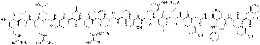 H-ARG-ILE-ARG-GLU-VAL-LEU-ARG-THR-GLU-LEU-THR-TYR-LEU-GLN-TYR-GLY-TRP-SER-TYR-PHE-OH Struktur