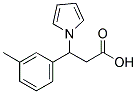 3-(3-METHYLPHENYL)-3-(1H-PYRROL-1-YL)PROPANOIC ACID Struktur