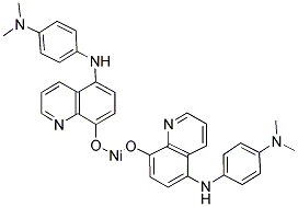 BIS[5-[[4-(DIMETHYLAMINO)PHENYL]IMINO]-8(5H)-QUINOLINONE]NICKEL(II) Struktur