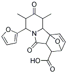 6-(2-FURYL)-3,5-DIMETHYL-4,8-DIOXO-14-OXA-7-AZATETRACYCLO[9.2.1.0~1,9~.0~2,7~]TETRADEC-12-ENE-10-CARBOXYLIC ACID Struktur