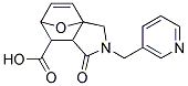 4-OXO-3-PYRIDIN-3-YLMETHYL-10-OXA-3-AZA-TRICYCLO[5.2.1.0(1,5)]DEC-8-ENE-6-CARBOXYLIC ACID Struktur