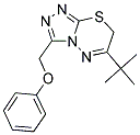 6-TERT-BUTYL-3-(PHENOXYMETHYL)-7H-[1,2,4]TRIAZOLO[3,4-B][1,3,4]THIADIAZINE Struktur