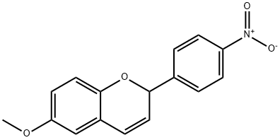 6-METHOXY-2-(4-NITROPHENYL)-2H-1-BENZOPYRAN Struktur