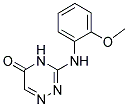 3-(2-METHOXY-PHENYLAMINO)-4H-[1,2,4]TRIAZIN-5-ONE Struktur