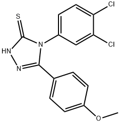 4-(3,4-DICHLORO-PHENYL)-5-(4-METHOXY-PHENYL)-4H-[1,2,4]TRIAZOLE-3-THIOL Struktur