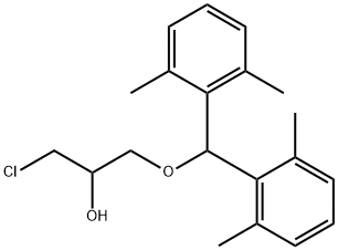 1-[BIS(2,6-DIMETHYLPHENYL)METHOXY]-3-CHLORO-2-PROPANOL Struktur