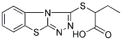 2-([1,2,4]TRIAZOLO[3,4-B][1,3]BENZOTHIAZOL-3-YLTHIO)BUTANOIC ACID Struktur