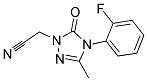 2-[4-(2-FLUOROPHENYL)-3-METHYL-5-OXO-4,5-DIHYDRO-1H-1,2,4-TRIAZOL-1-YL]ACETONITRILE Struktur