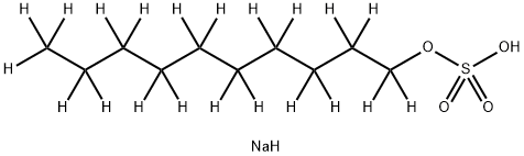 SODIUM DECYL-D21 SULFATE Struktur