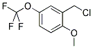 2-(METHOXY)-5-(TRIFLUOROMETHOXY)BENZYL CHLORIDE Struktur