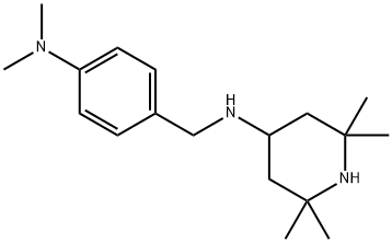 (4-DIMETHYLAMINO-BENZYL)-(2,2,6,6-TETRAMETHYL-PIPERIDIN-4-YL)-AMINE Struktur