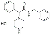 PIPERAZINOPHENYLACETIC ACID BENZYLAMIDE HYDROCHLORIDE Struktur