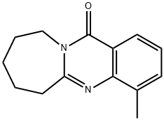 4-METHYL-7,8,9,10-TETRAHYDROAZEPINO[2,1-B]QUINAZOLIN-12(6H)-ONE Struktur