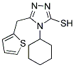 4-CYCLOHEXYL-5-THIOPHEN-2-YLMETHYL-4H-[1,2,4]TRIAZOLE-3-THIOL Struktur