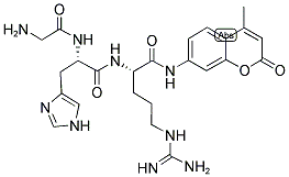 H-GLY-HIS-ARG-AMC Struktur