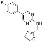 5-(4-FLUOROPHENYL)-N-(2-FURYLMETHYL)PYRIMIDIN-2-AMINE Struktur