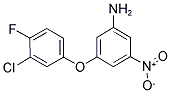 BENZENAMINE, 3-(3-CHLORO-4-FLUOROPHENOXY)-5-NITRO- Struktur