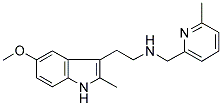 N-[2-(5-METHOXY-2-METHYL-1H-INDOL-3-YL)ETHYL]-N-[(6-METHYL-2-PYRIDYL)METHYL]AMINE Struktur